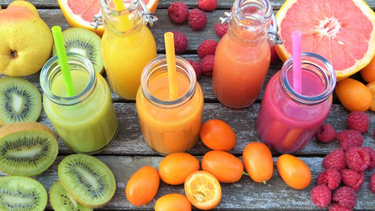 zumos y batidos de frutas